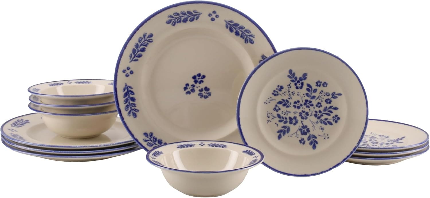 CreaTable - 25391, Rondo Cottage Blue - Tellerset 12-tlg - Bild 1
