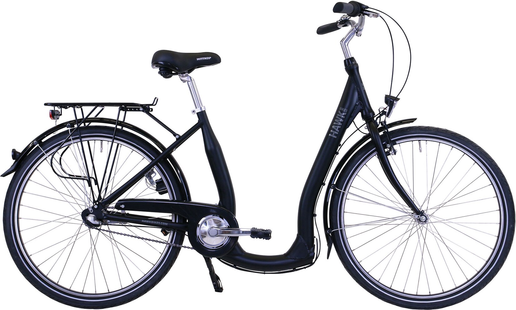 Hawk City Comfort Premium Cityrad Damen 28 Zoll 48 cm Deep Wave - Anthrazit