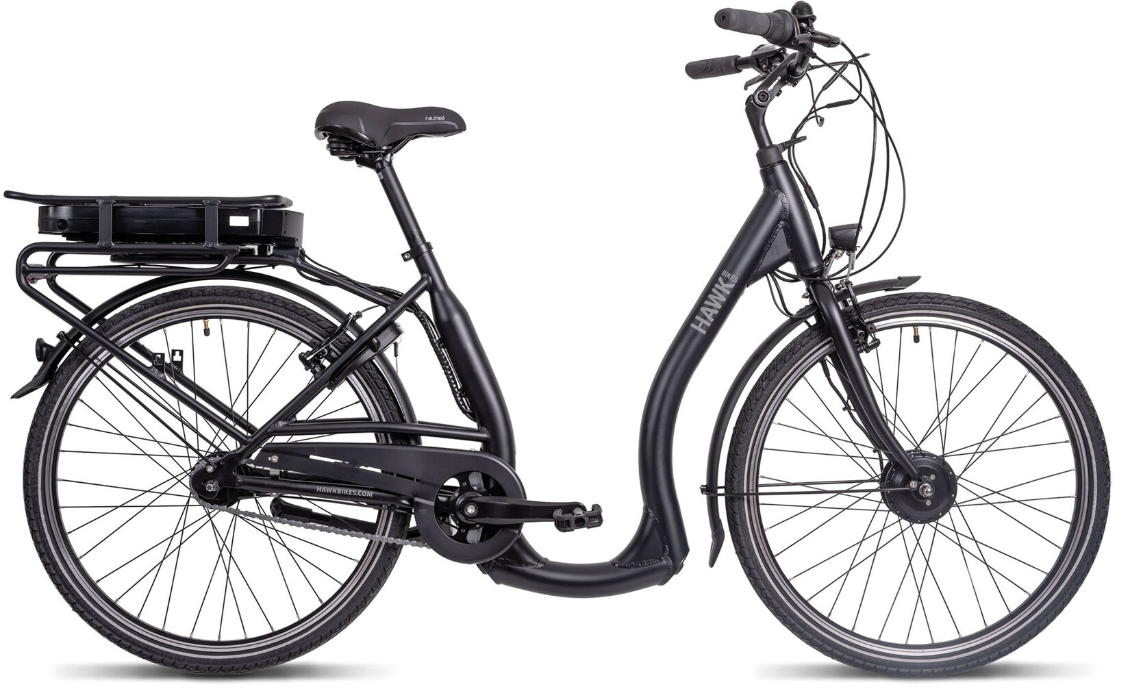 Hawk E-City Comfort E-Cityrad Damen 26 Zoll 44 cm Wave - Schwarz