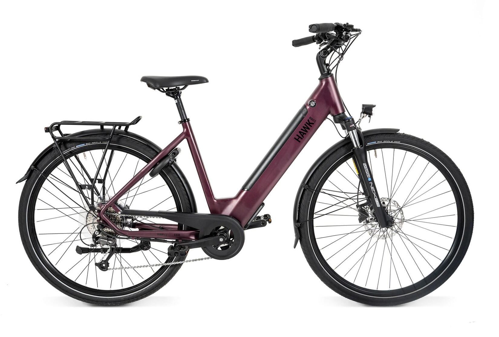 Hawk E-Trekking Lady E-Trekkingrad Damen 28 Zoll 50 cm Wave - Bordeaux