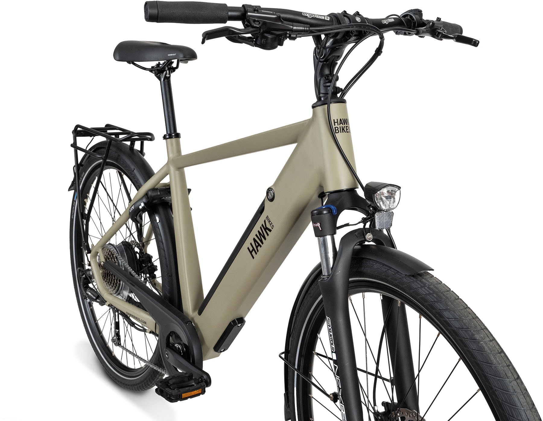 Hawk E-Trekking Gent E-Bike Herren 28 Zoll 53 cm Diamant - Gelb - Bild 1