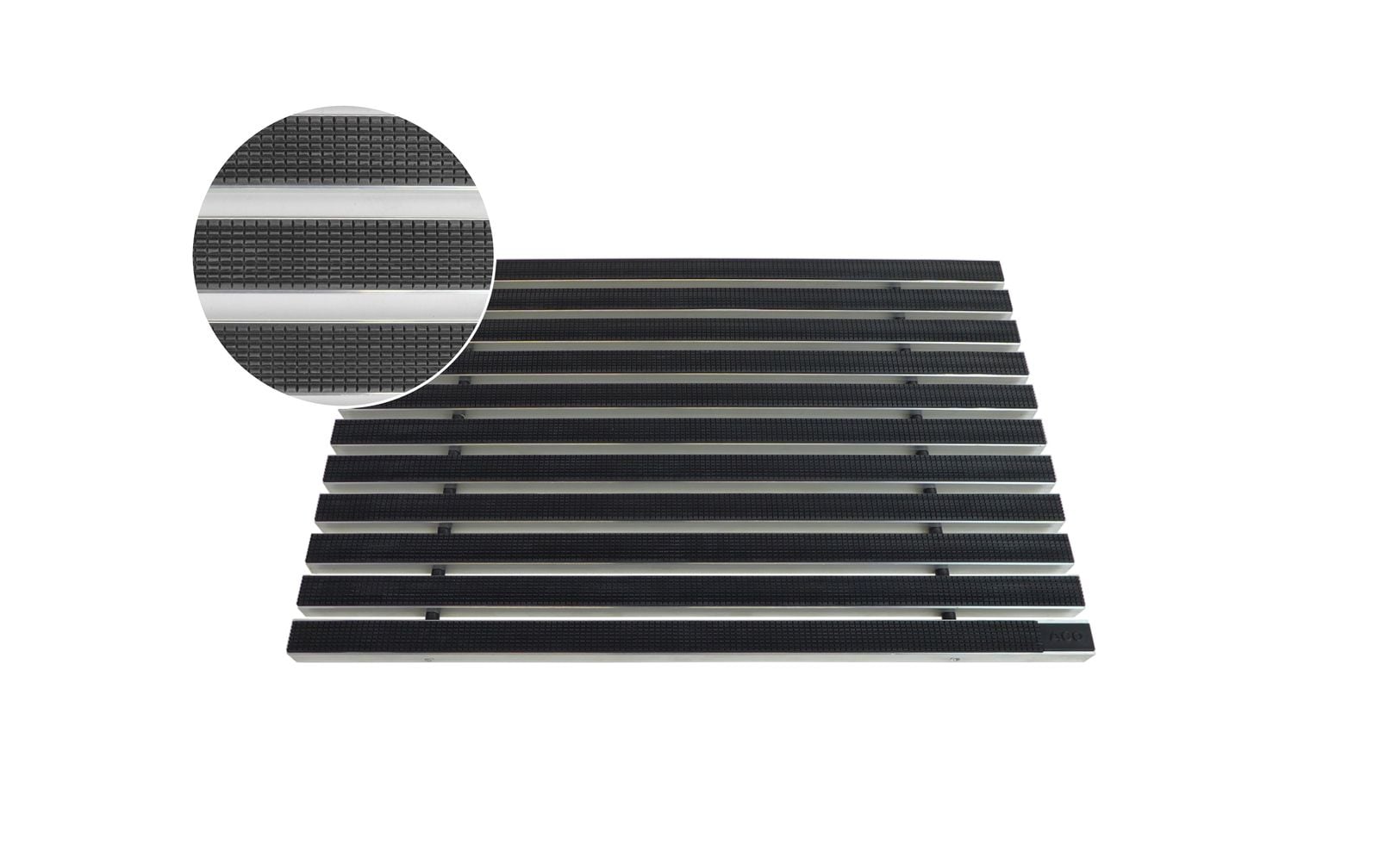 ACO Eingangsmatte Vario 22mm | 100x50cm | Gummi Schwarz - Bild 1