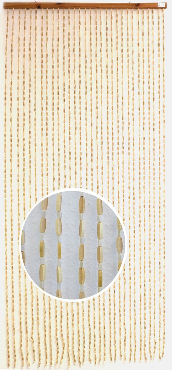 Conacord decona T&uuml;rvorhang Sumatra 90x200cm Farbe: natur beige wei&szlig; - Bild 1