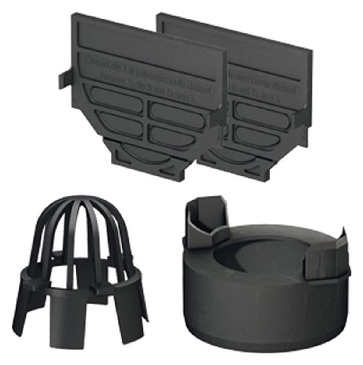 ACO Self&reg; Hexaline 2.0 Zubeh&ouml;rset vertikal schwarz - Bild 1