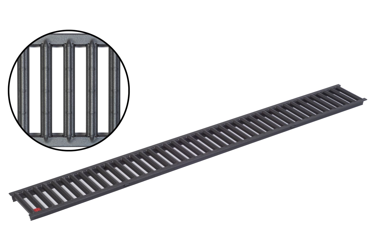 ACO Self&reg; Stegrost Stahl verzinkt pulverbeschichtet | L&auml;nge: 100 cm - Breite: 11,8 cm - Bild 1