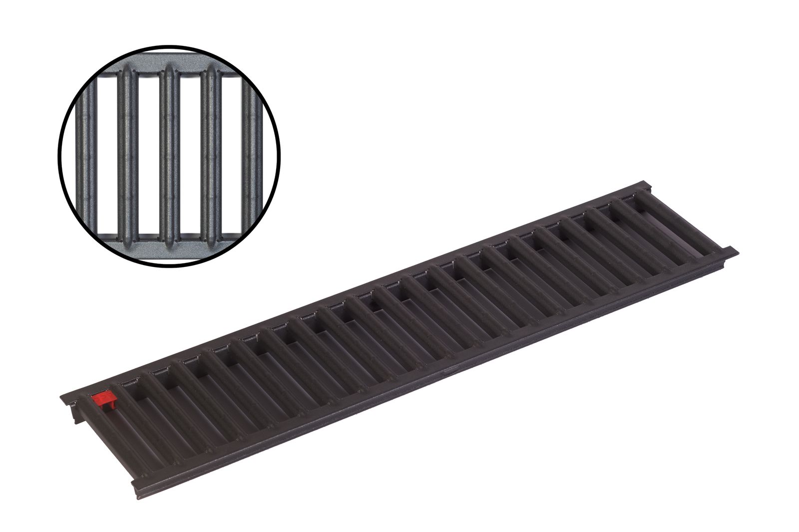 ACO Self&reg; Stegrost Stahl verzinkt pulverbeschichtet | L&auml;nge: 50 cm - Breite: 11,8 cm - Bild 1