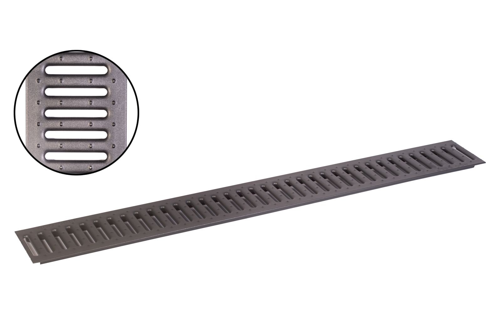 ACO Self&reg; Stegrost Stahl verzinkt pulverbeschichtet | L&auml;nge: 100 cm - Breite: 13 cm - Bild 1