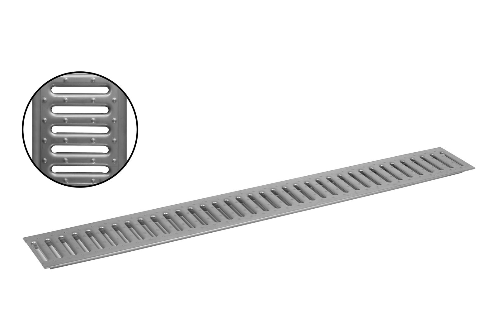 ACO Self&reg; Stegrost Edelstahl | L&auml;nge: 100 cm - Breite: 13 cm - Bild 1
