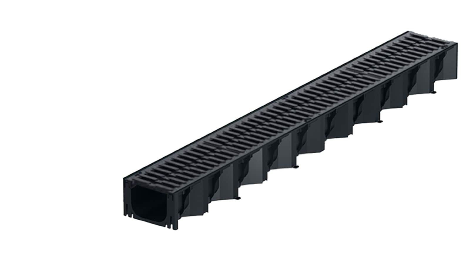 1m ACO Self&reg; Hexaline 2.0 Entw&auml;sserungsrinne mit 2 Gussrosten &aacute; 50cm - Bild 1