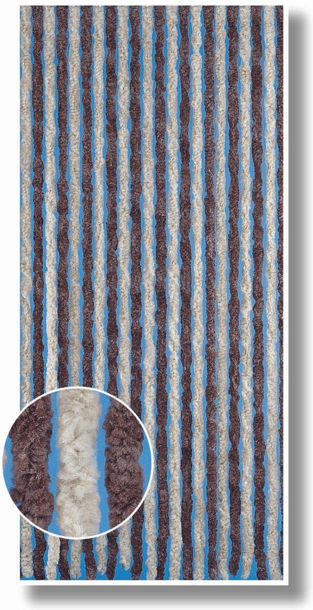 Conacord decona T&uuml;rvorhang Flauschi 100x200cm Farbe: braun beige - Bild 1