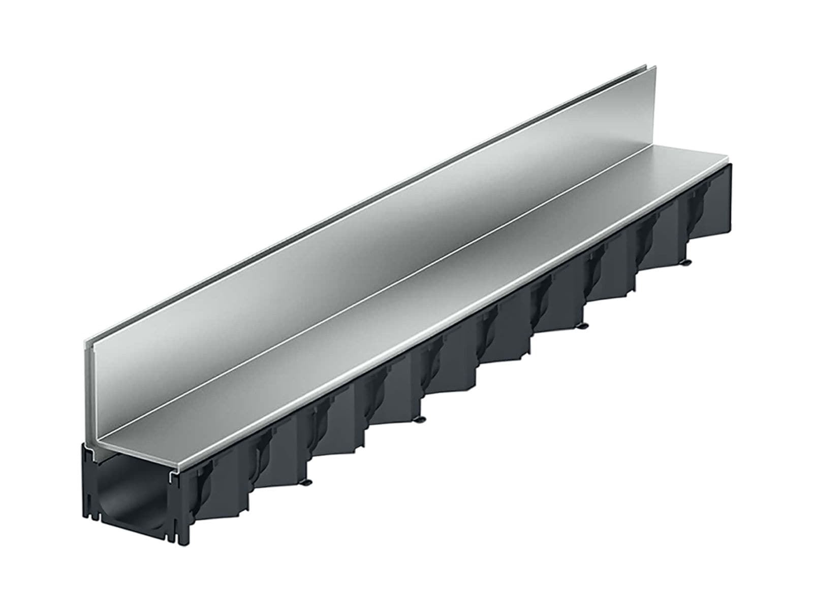 1m ACO Self&reg; Hexaline 2.0 Entw&auml;sserungsrinne mit Schlitzaufsatz Stahl verzinkt - Bild 1