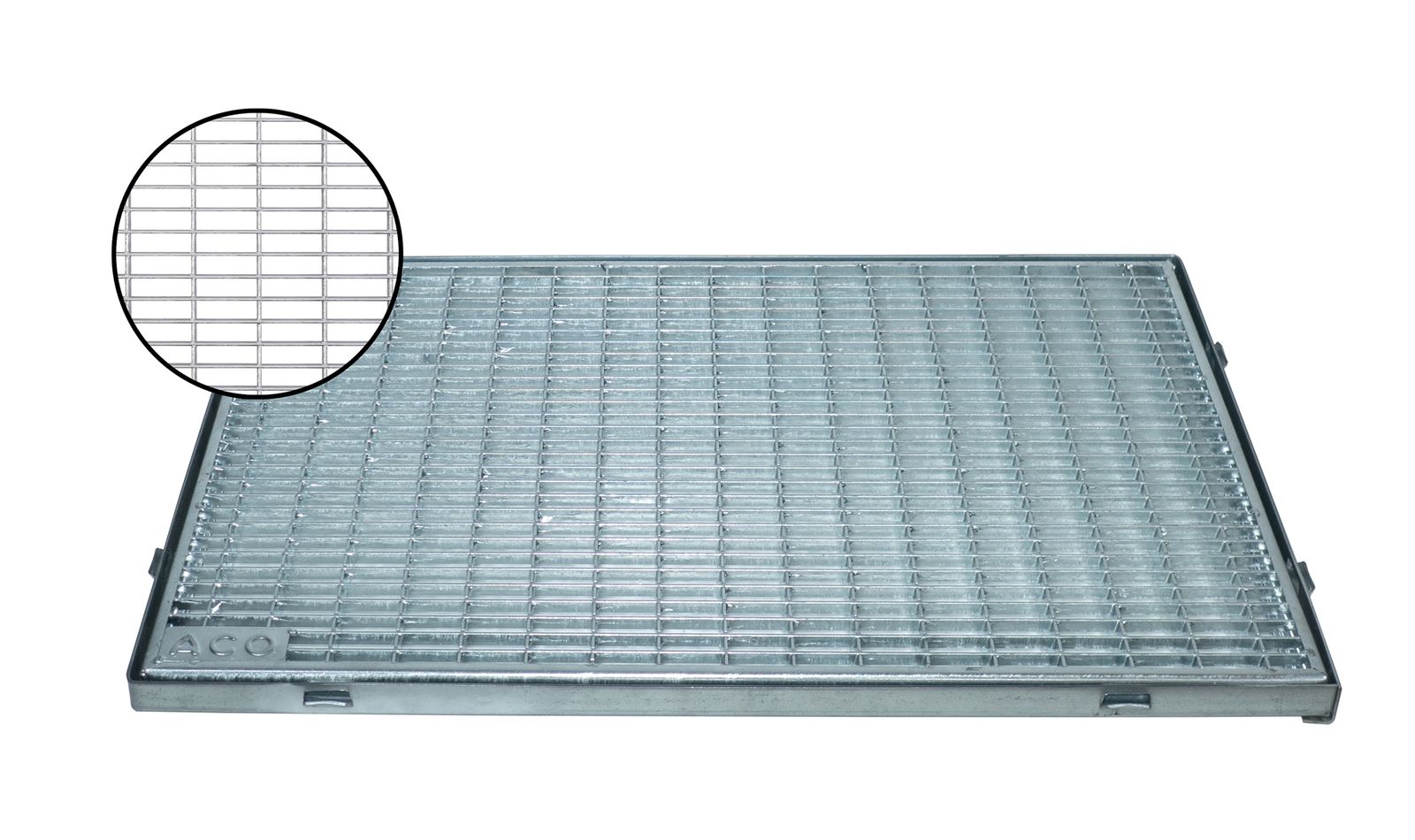 ACO Schuhabstreifer Gitterrost 80x40cm mit Zarge MW 30/10 - Bild 1