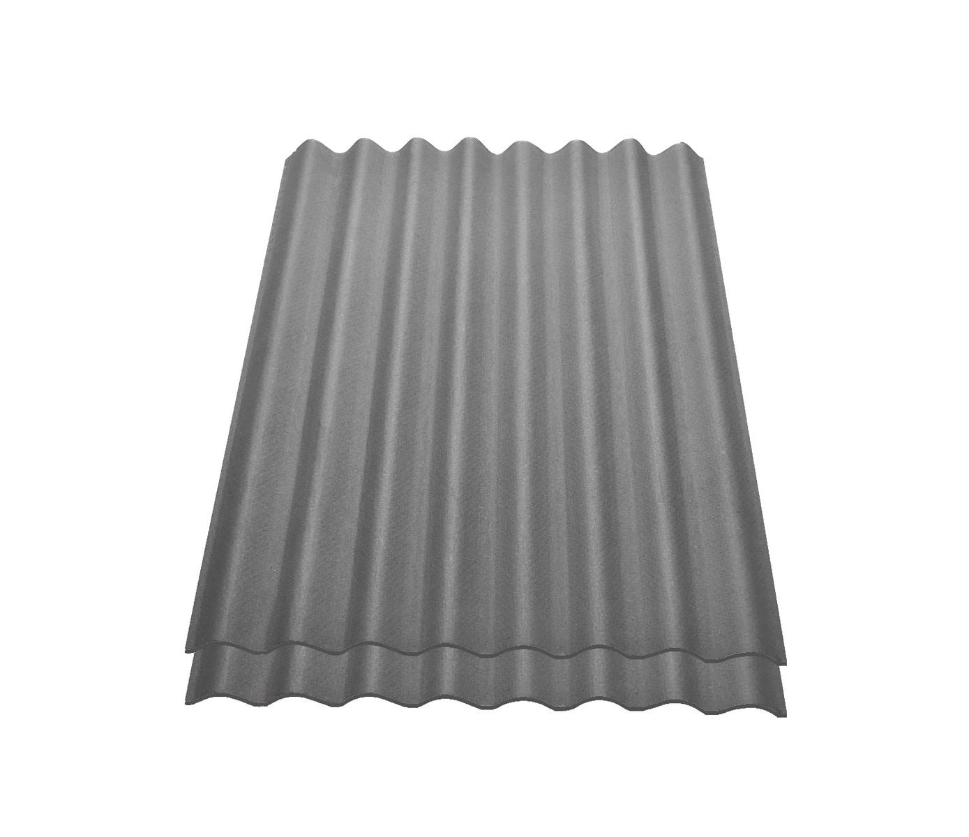 2er Pack Onduline&reg; Easyline&reg; Platte intensiv grau 1000 x 760 x 2,6 mm Profil 96/38 - Bild 1