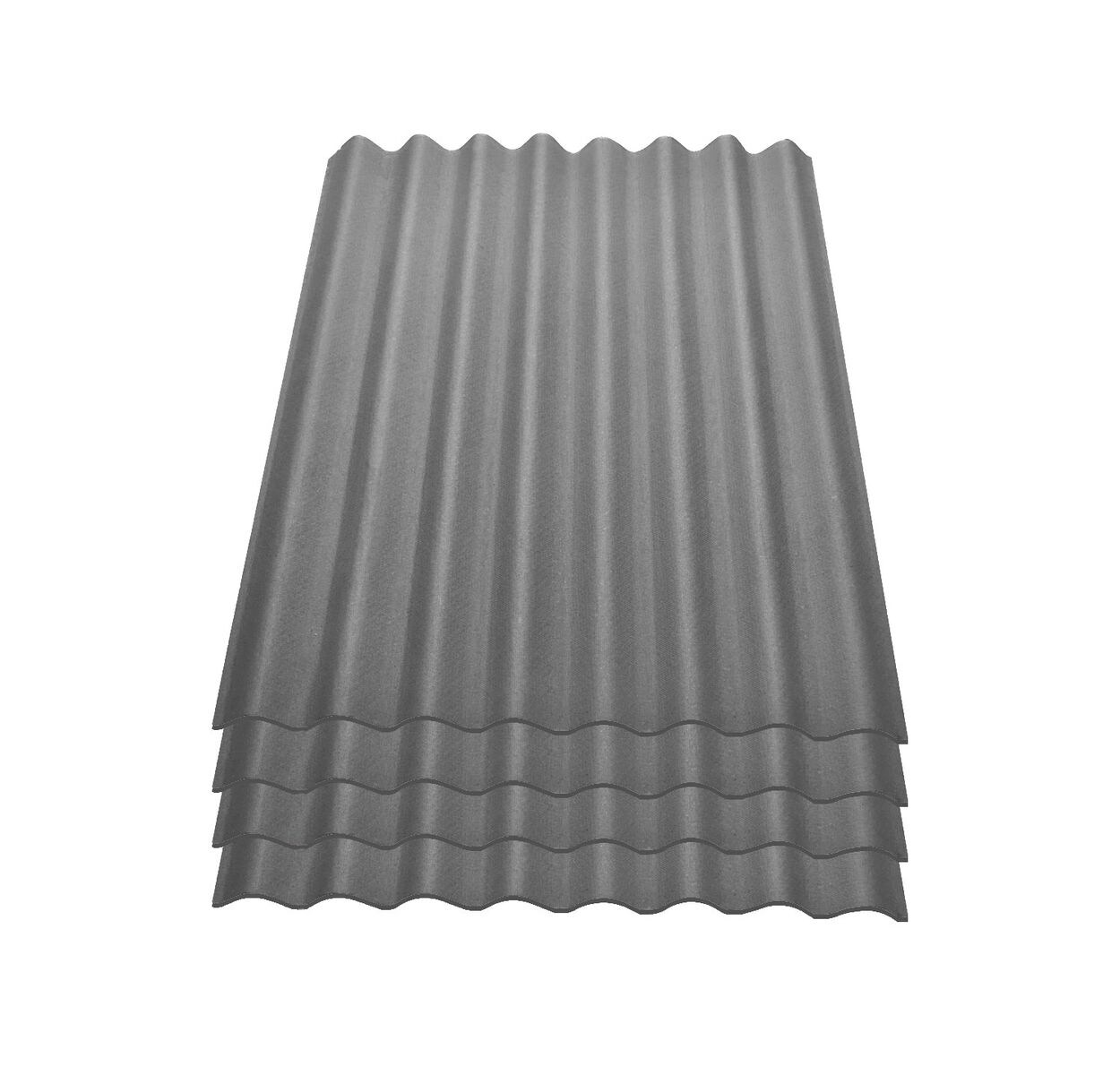 4er Pack ® Easyline® Platte intensiv grau 1000 x 760 x 2,6 mm Profil 95/38