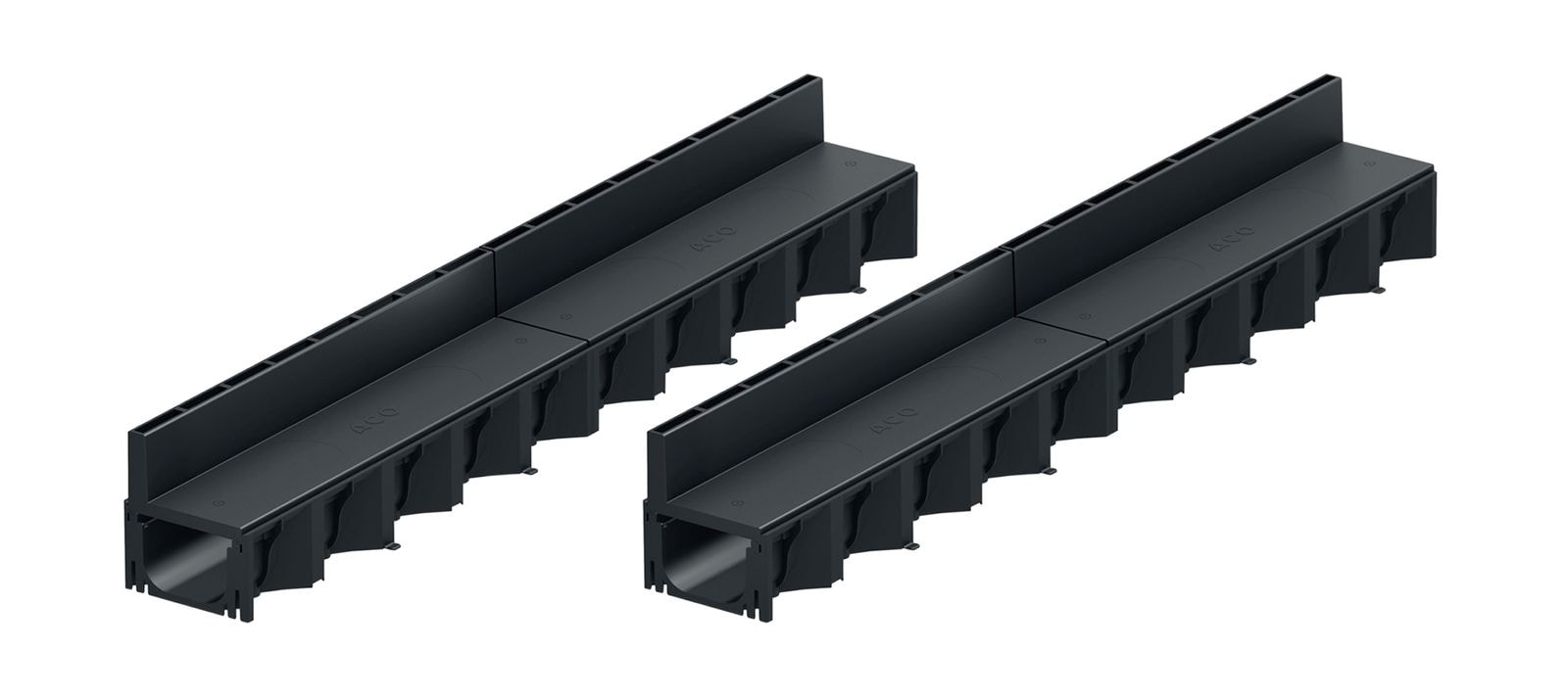 2x1m ACO Self&reg; Hexaline 2.0 Entw&auml;sserungsrinne mit Schlitzaufsatz Kunststoff - Bild 1