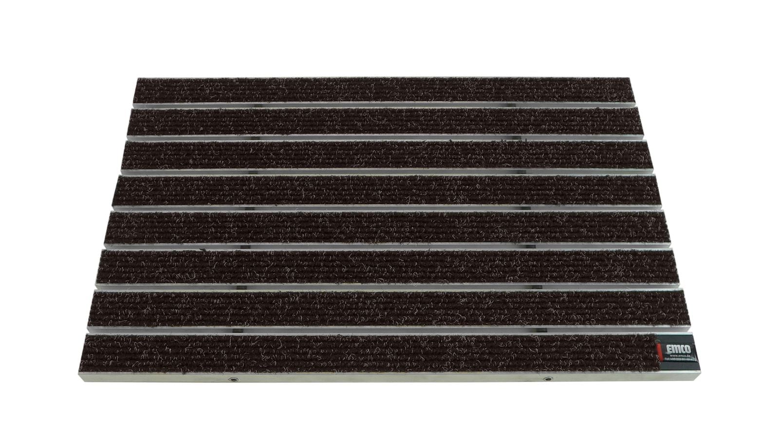 Emco Eingangsmatte DIPLOMAT 22mm | 60x40cm | Large Rips Braun - Bild 1