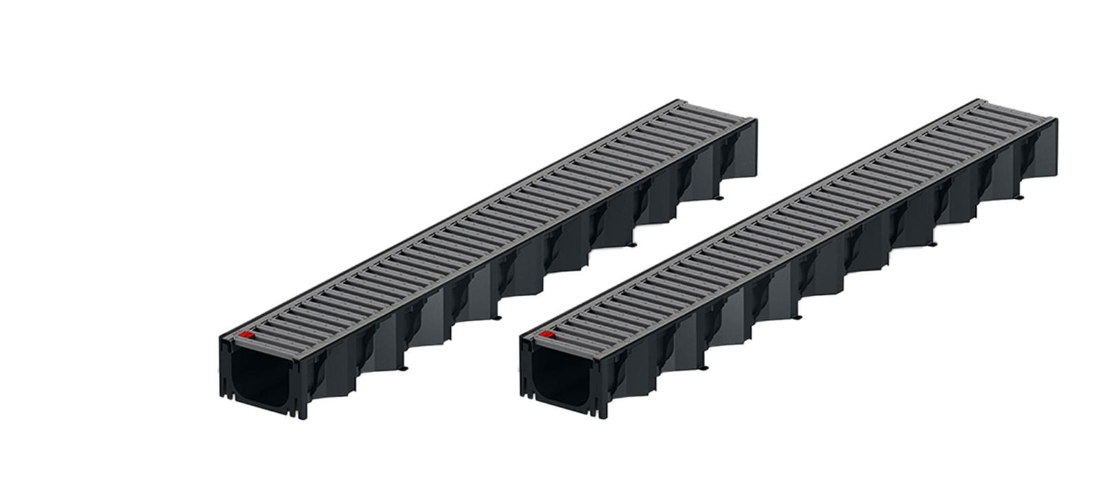 2x1m ACO Self&reg; Hexaline 2.0 Entw&auml;sserungsrinne mit Stegrost Edelstahl elektropoliert - Bild 1