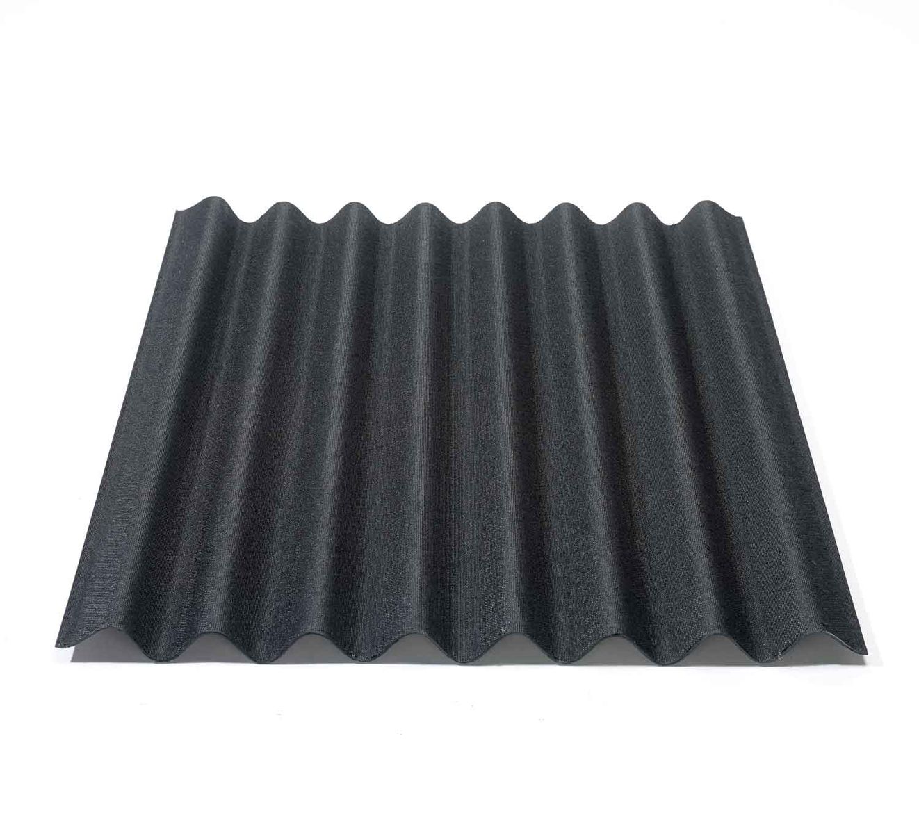 1 Platte Onduline&reg; Easyline&reg; Platte intensiv schwarz 1000 x 760 x 2,6 mm Profil 95/38 - Bild 1