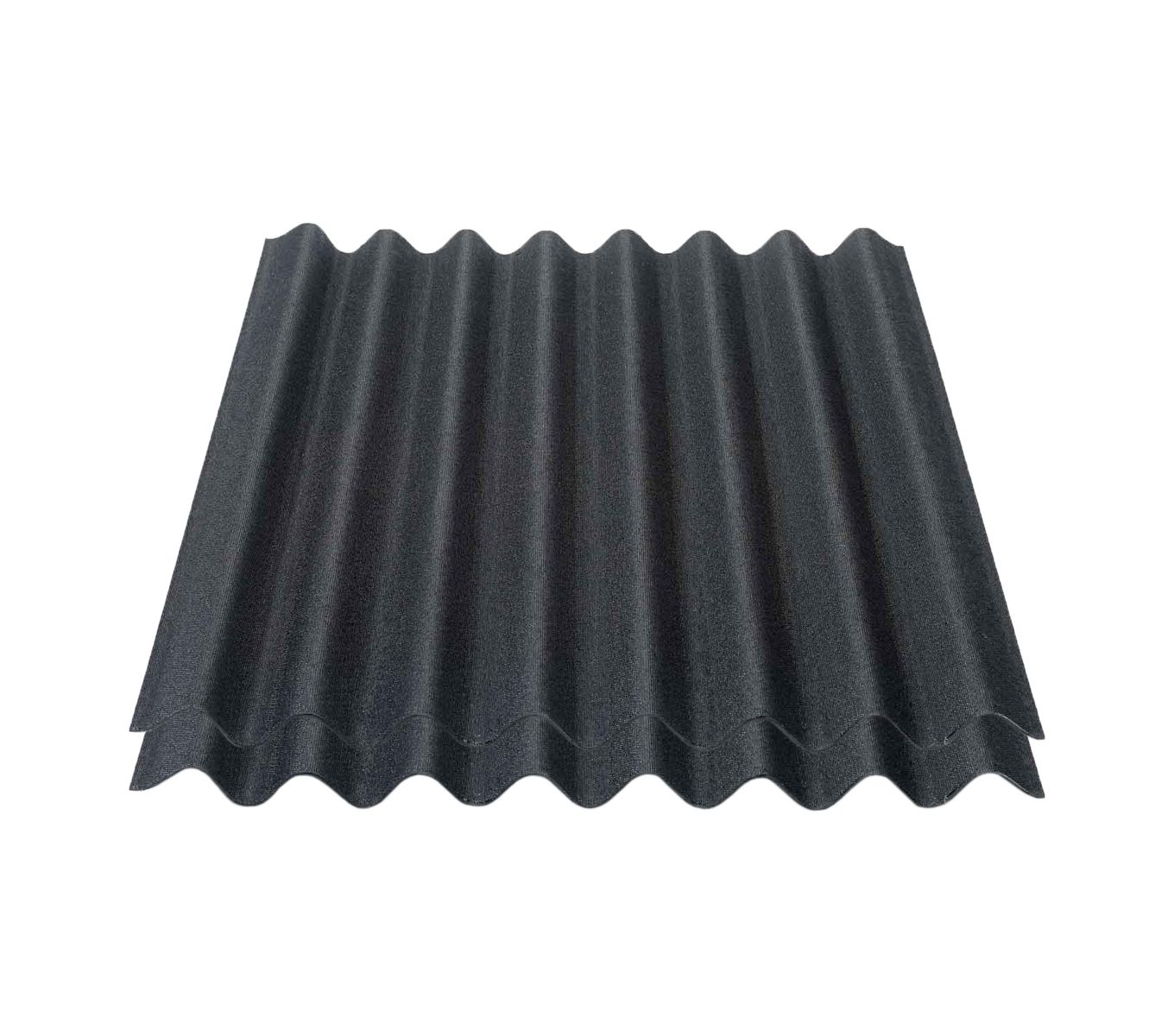 2er Pack Onduline&reg; Easyline&reg; Platte intensiv schwarz 1000 x 760 x 2,6 mm Profil 95/38 - Bild 1