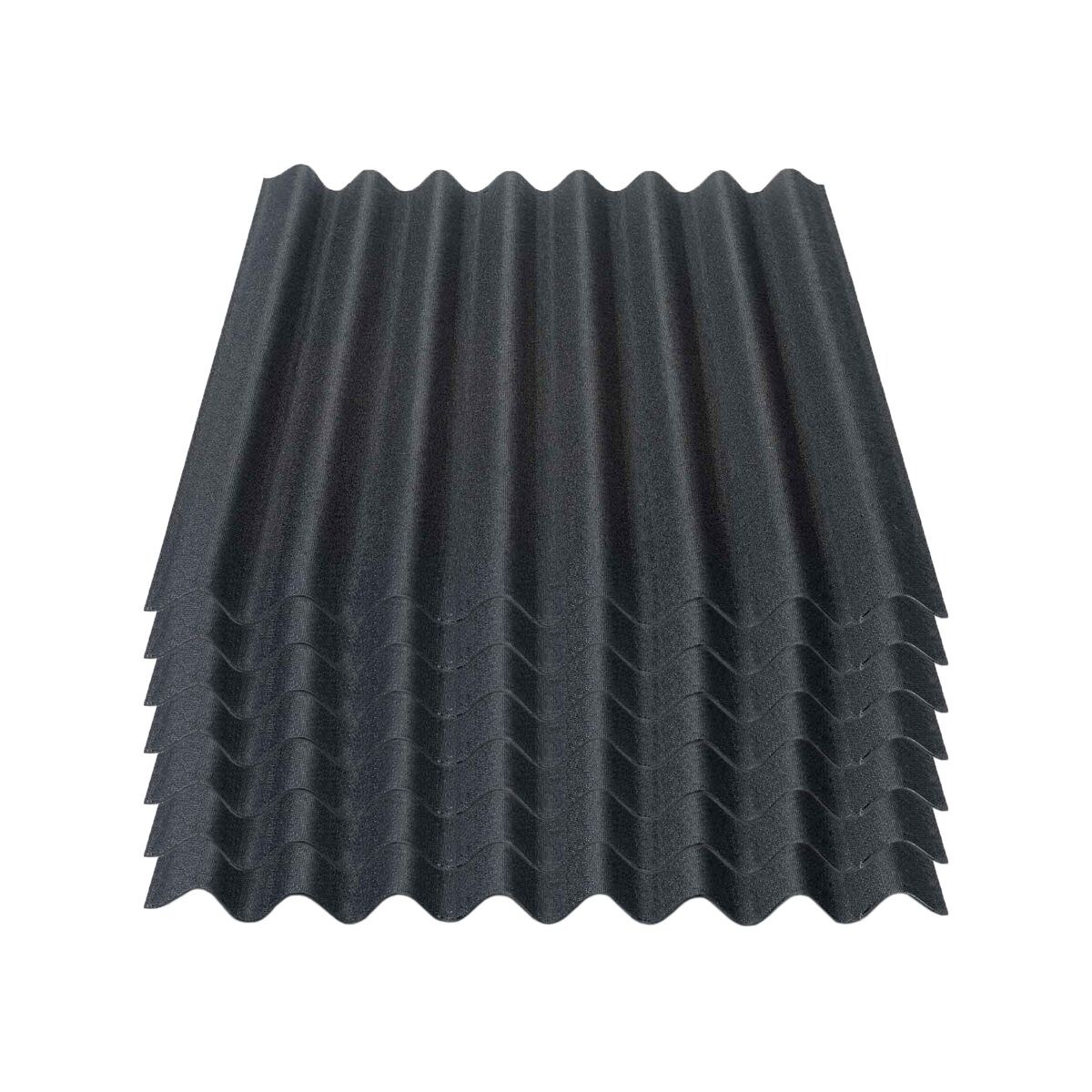 7er Pack ® Easyline® Platte intensiv schwarz 1000 x 760 x 2,6 mm Profil 95/38