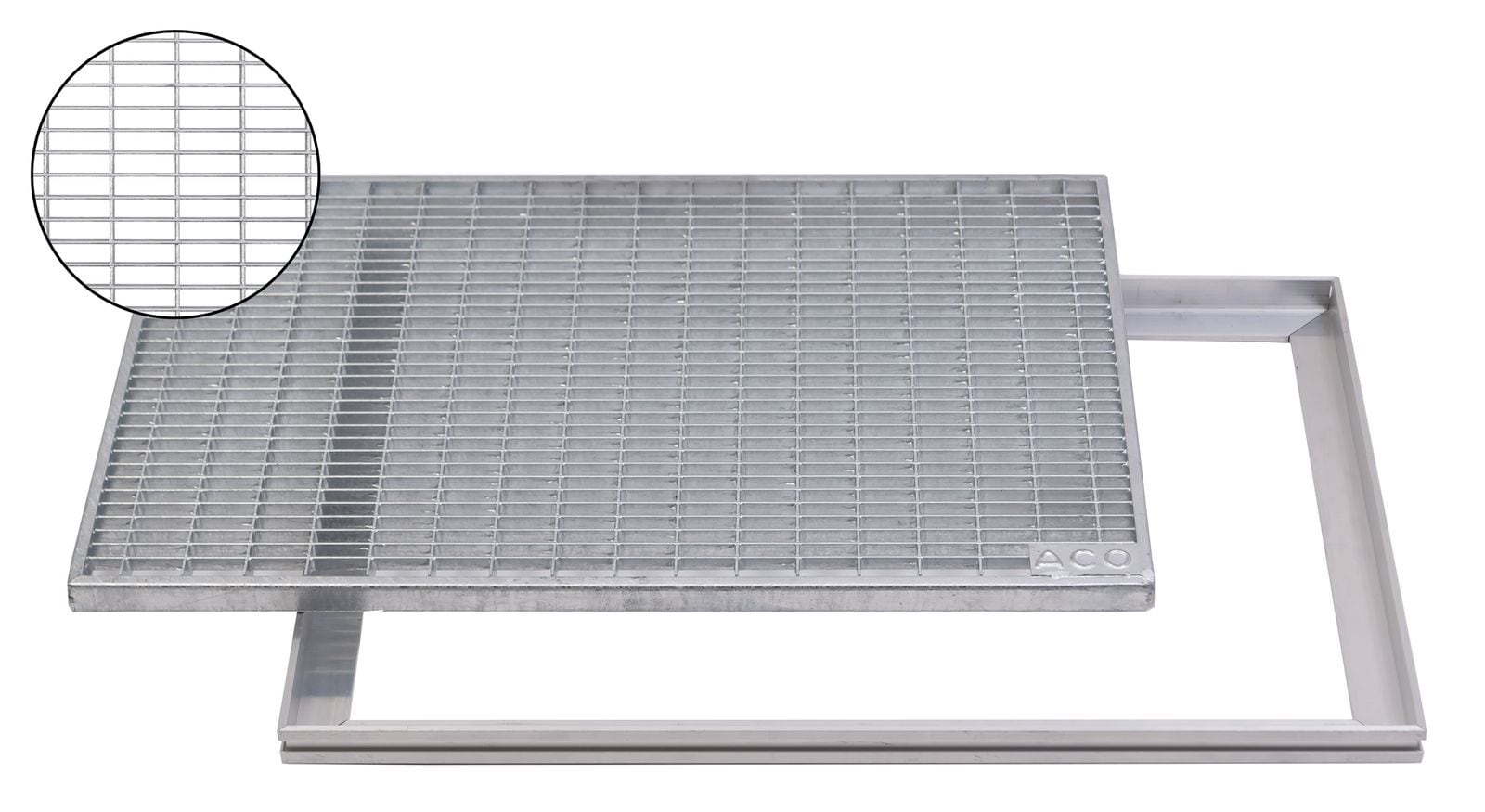 ACO Maschenrost 75x50cm MW 30/10mm inkl. Rahmen - Bild 1