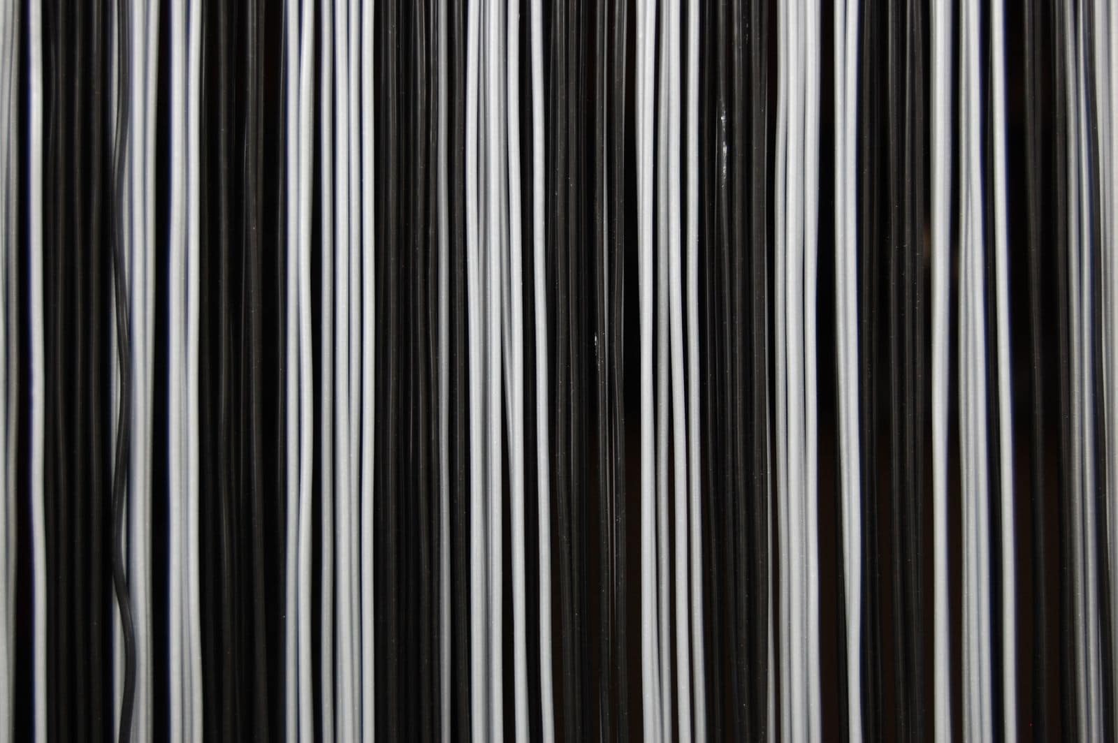 La Tenda T&uuml;rvorhang TRENTO 3 Gr&ouml;&szlig;e: 100x230cm Farbe: schwarz-silbergrau - Bild 1