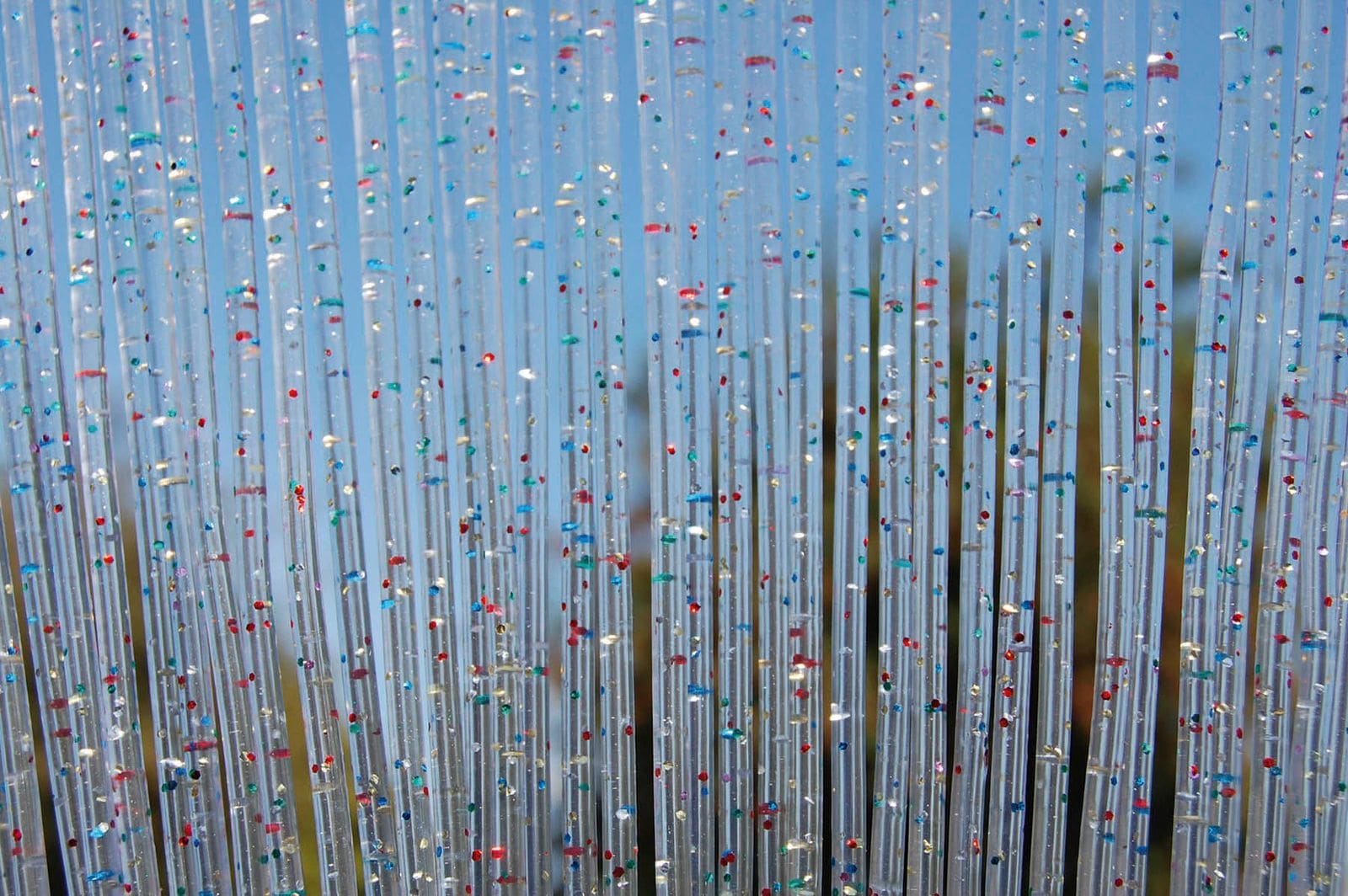 La Tenda T&uuml;rvorhang VINCI 1 Gr&ouml;&szlig;e: 100x230cm Farbe: multicolour transparent Glitter - Bild 1