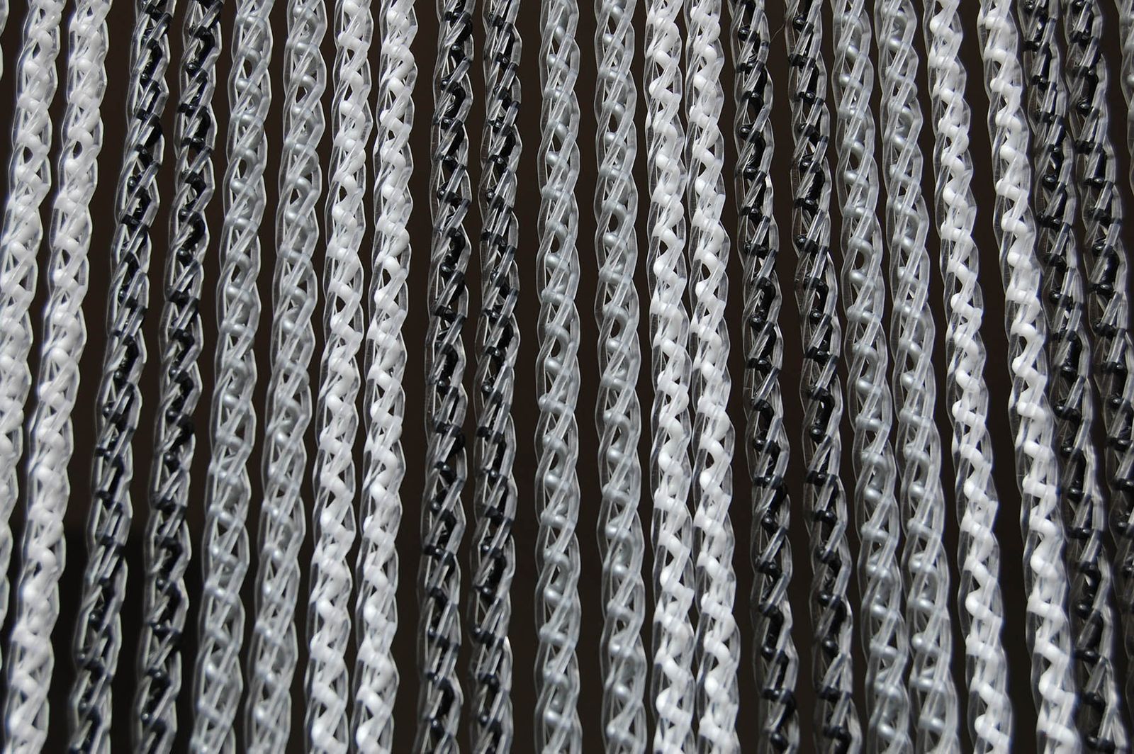 La Tenda T&uuml;rvorhang AREZZO 1 Gr&ouml;&szlig;e: 100x230cm Farbe: schwarz wei&szlig; grau - Bild 1
