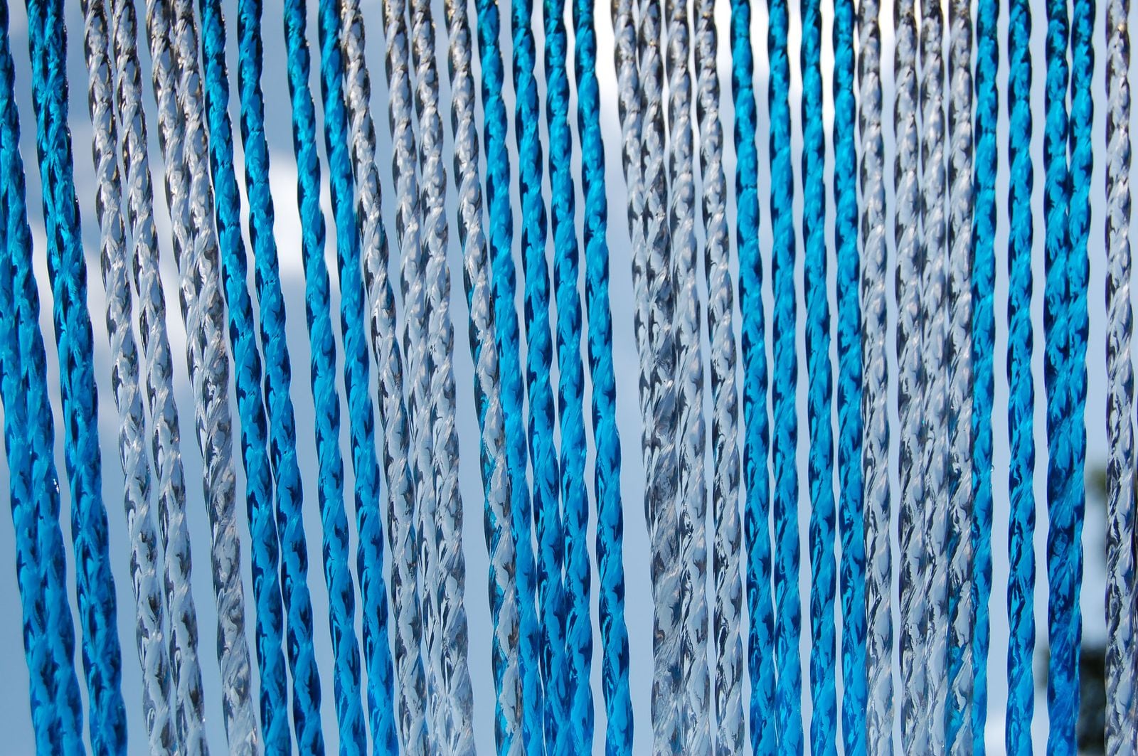 La Tenda T&uuml;rvorhang RIMINI 3 Gr&ouml;&szlig;e: 90x210cm Farbe: blau transparent - Bild 1