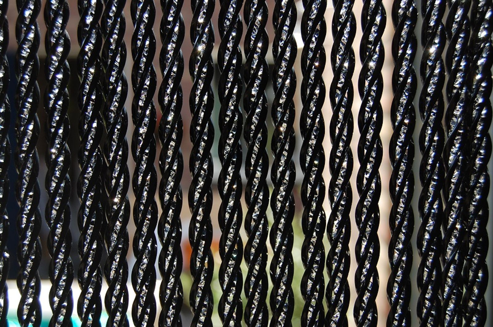 La Tenda Pro T&uuml;rvorhang BELLANO 1 Gr&ouml;&szlig;e: 100x230cm Farbe: schwarz transparent - Bild 1