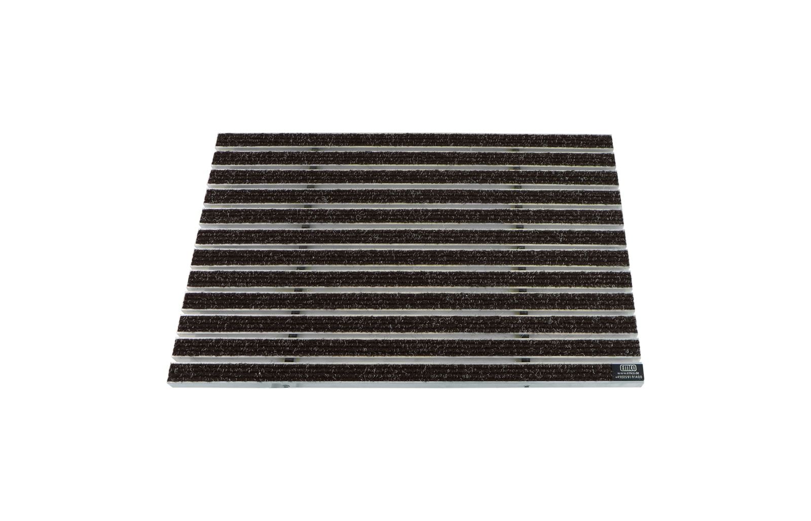 Emco Eingangsmatte DIPLOMAT 12mm | 100x50cm | Rips Braun - Bild 1