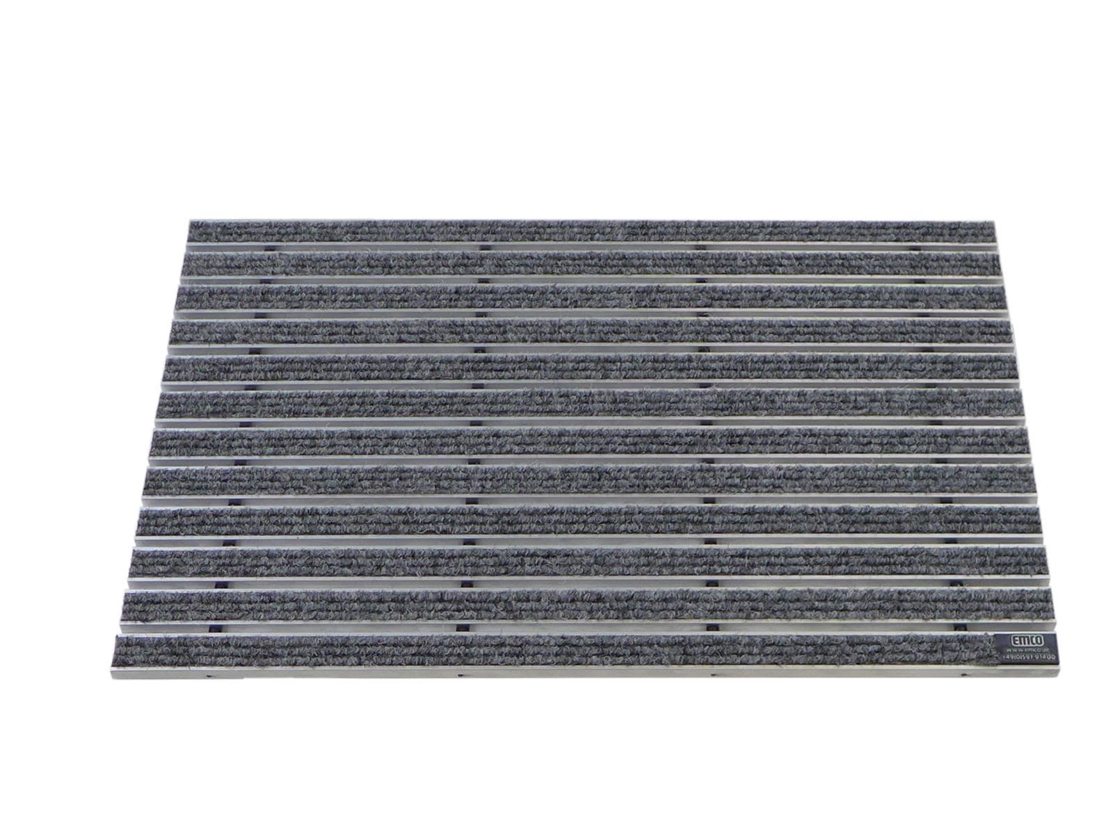 Emco Eingangsmatte DIPLOMAT 12mm | 60x40cm | Rips Hellgrau - Bild 1