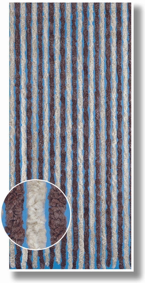 Conacord decona T&uuml;rvorhang Flauschi 90x200cm Frabe: braun beige - Bild 1