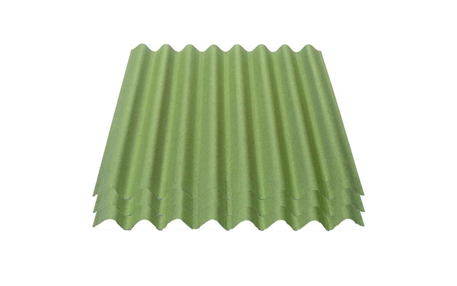 3er Pack Onduline&reg; Easyline&reg; Platte intensiv gr&uuml;n 1000 x 760 x 2,6 mm Profil 95/38 - Bild 1