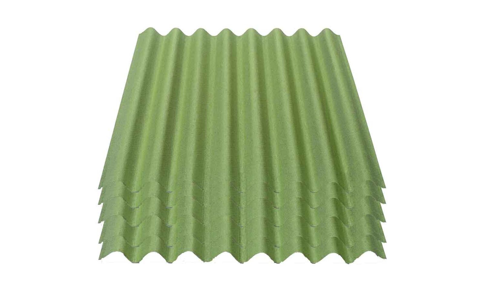 5er Pack ® Easyline® Platte intensiv grün 1000 x 760 x 2,6 mm Profil 95/38