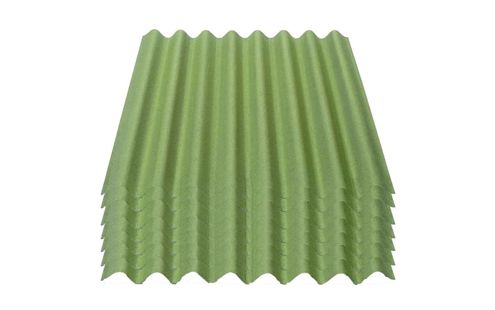 7er Pack ® Easyline® Platte intensiv grün 1000 x 760 x 2,6 mm Profil 95/38