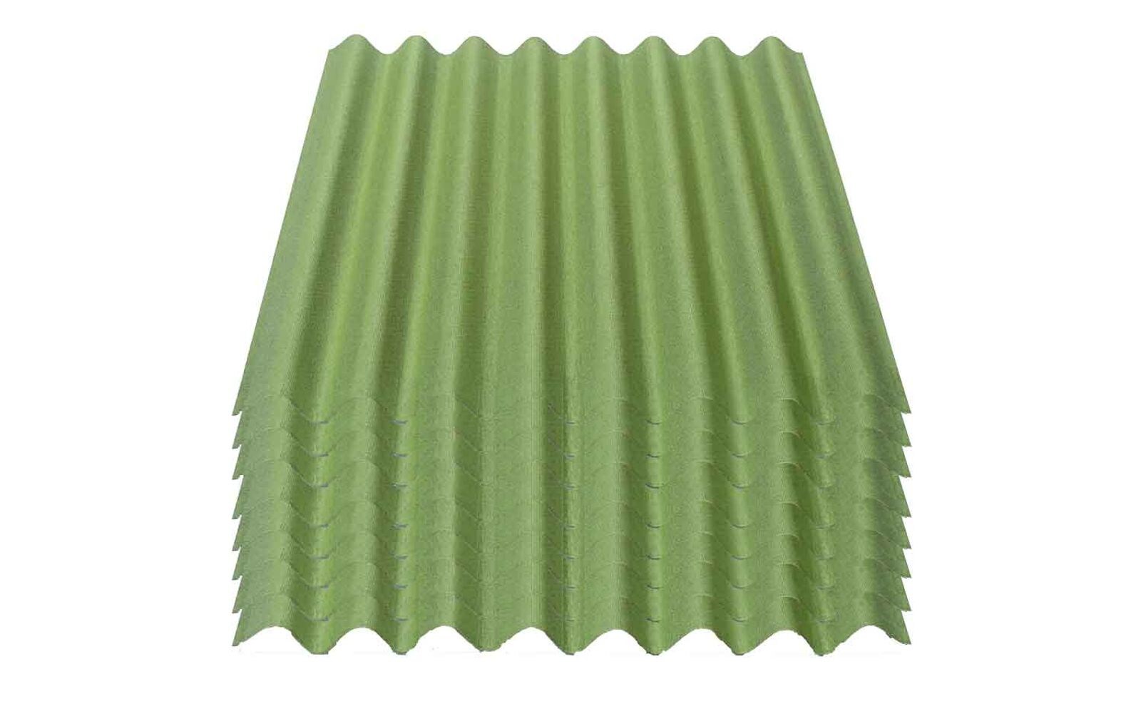 8er Pack ® Easyline® Platte intensiv grün 1000 x 760 x 2,6 mm Profil 95/38
