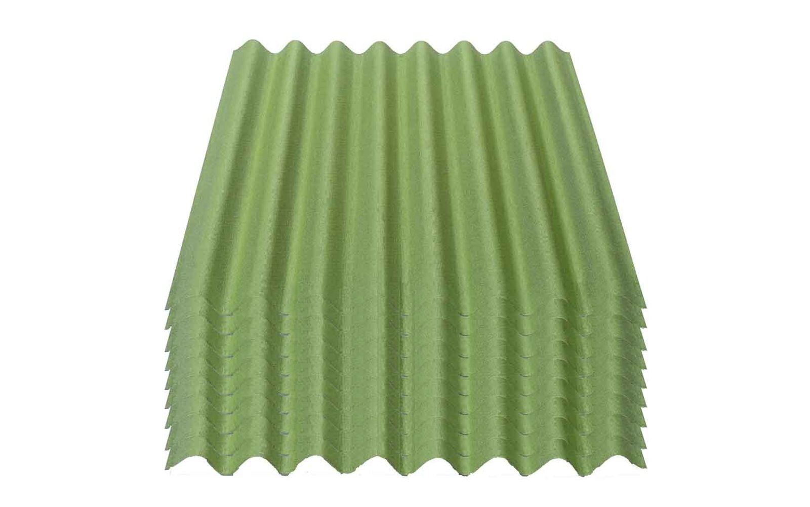 9er Pack ® Easyline® Platte intensiv grün 1000 x 760 x 2,6 mm Profil 95/38