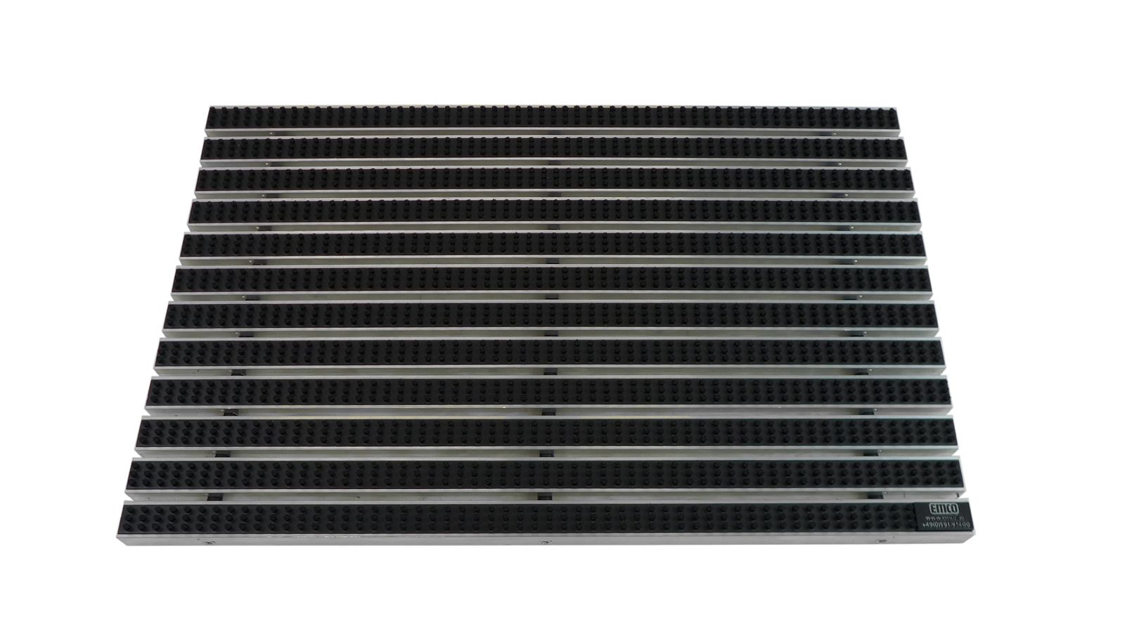 Emco Eingangsmatte DIPLOMAT 22mm | 100x50cm | B&uuml;rsten Schwarz - Bild 1