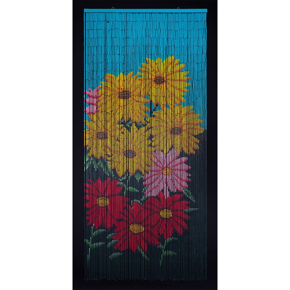 Conacord decona T&uuml;rvorhang Flowers 90x200cm Farbe: bunt - Bild 1