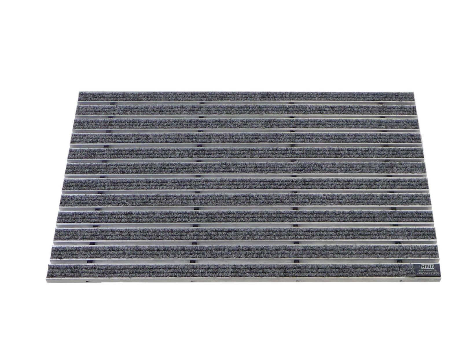 Emco Eingangsmatte DIPLOMAT 22mm | 80x50cm | Rips Hellgrau - Bild 1