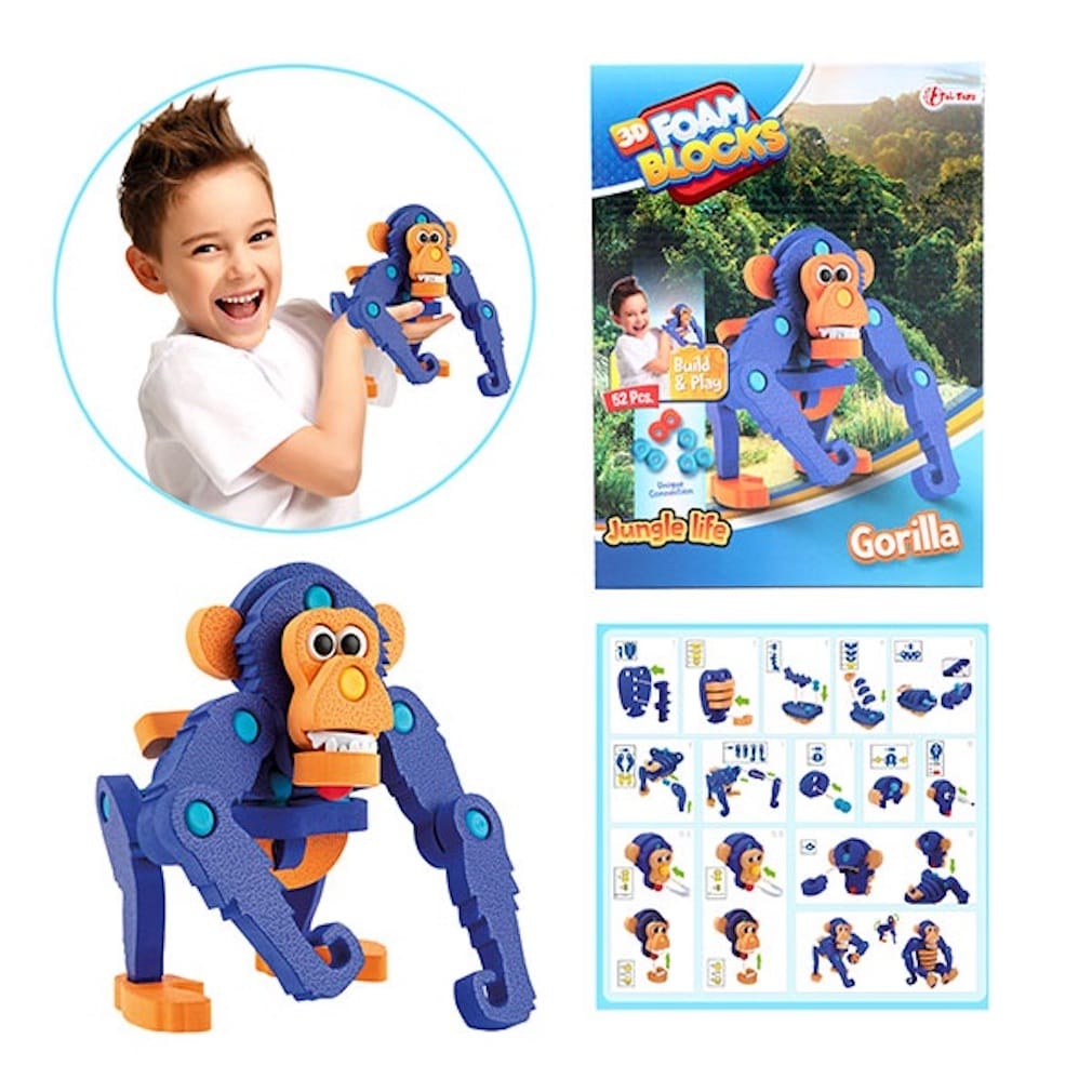 Toi-Toys Affe 3D Puzzle Schaumstoff Schimpanse - Bild 1