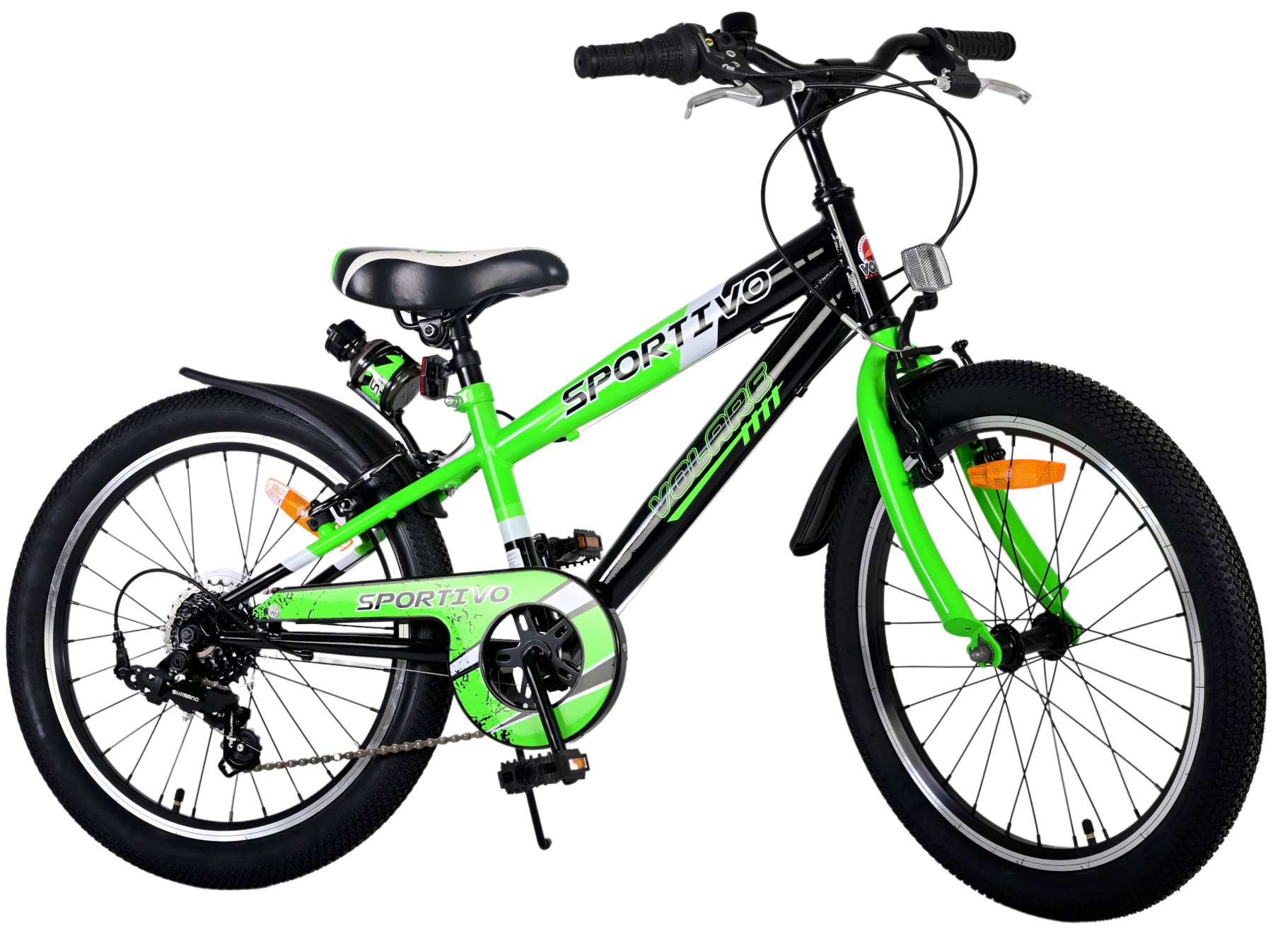 Volare Kinderfahrrad Sportivo f&uuml;r Jungen 20 Zoll Kinderrad in Gr&uuml;n, 7 G&auml;nge - Bild 1
