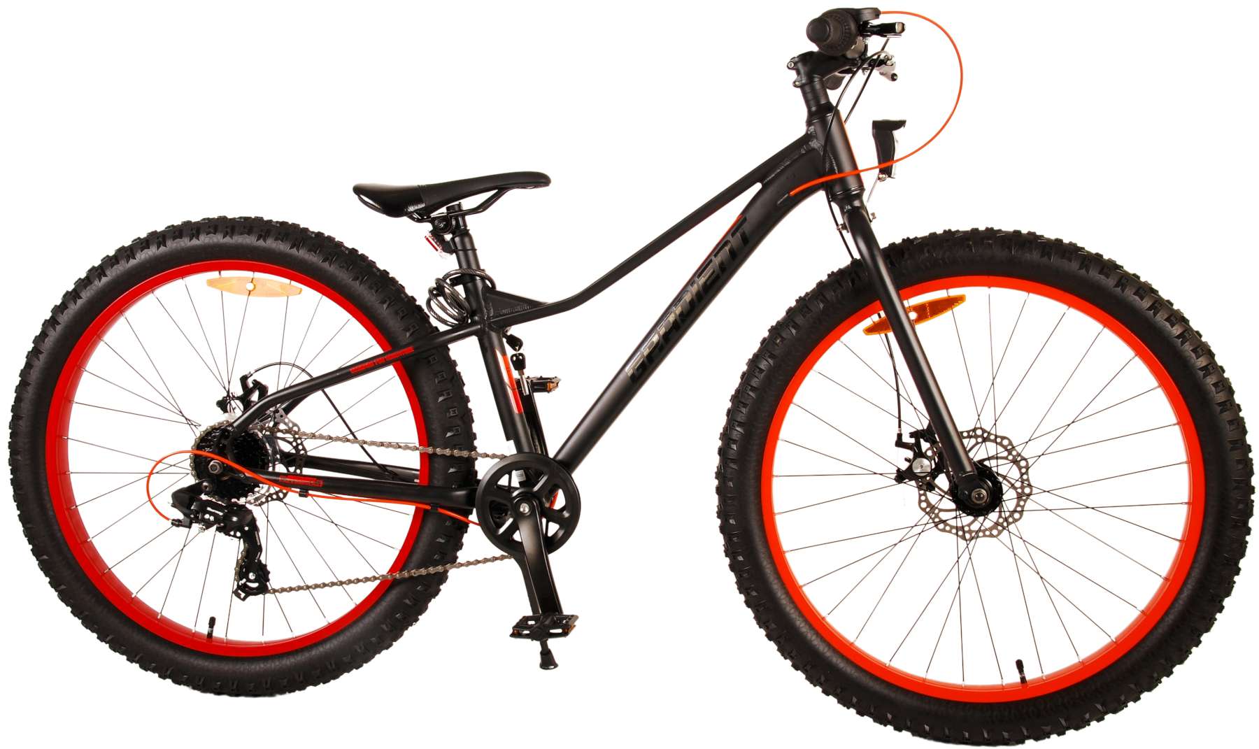 Volare Kinderfahrrad Gradient f&uuml;r Jungen 26 Zoll Fahrrad in Schwarz Orange - Bild 1