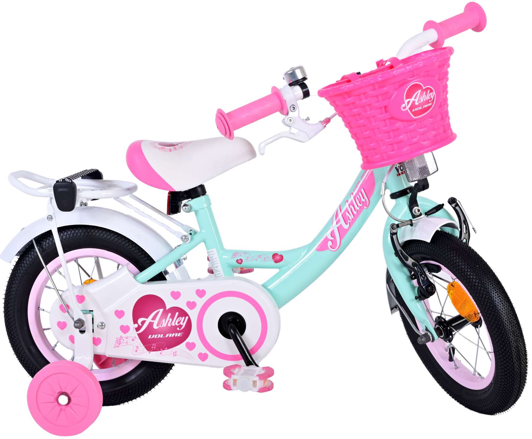 Volare Kinderfahrrad Ashley f&uuml;r M&auml;dchen 12 Zoll Kinderrad in Gr&uuml;n - Bild 1