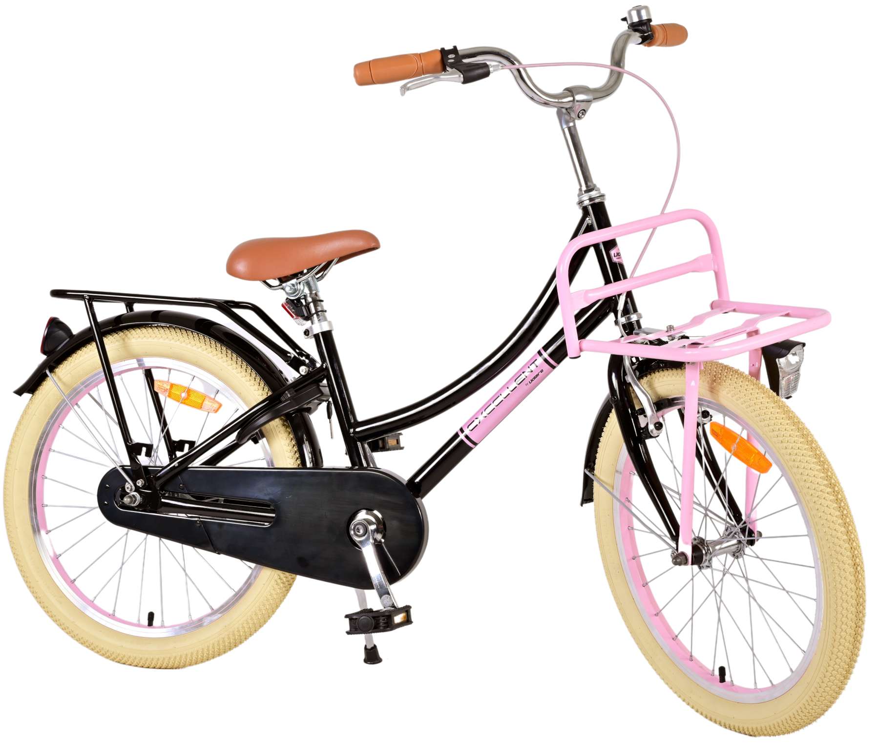 Volare Kinderfahrrad Excellent Fahrrad f&uuml;r M&auml;dchen 20 Zoll Kinderrad Schwarz - Bild 1
