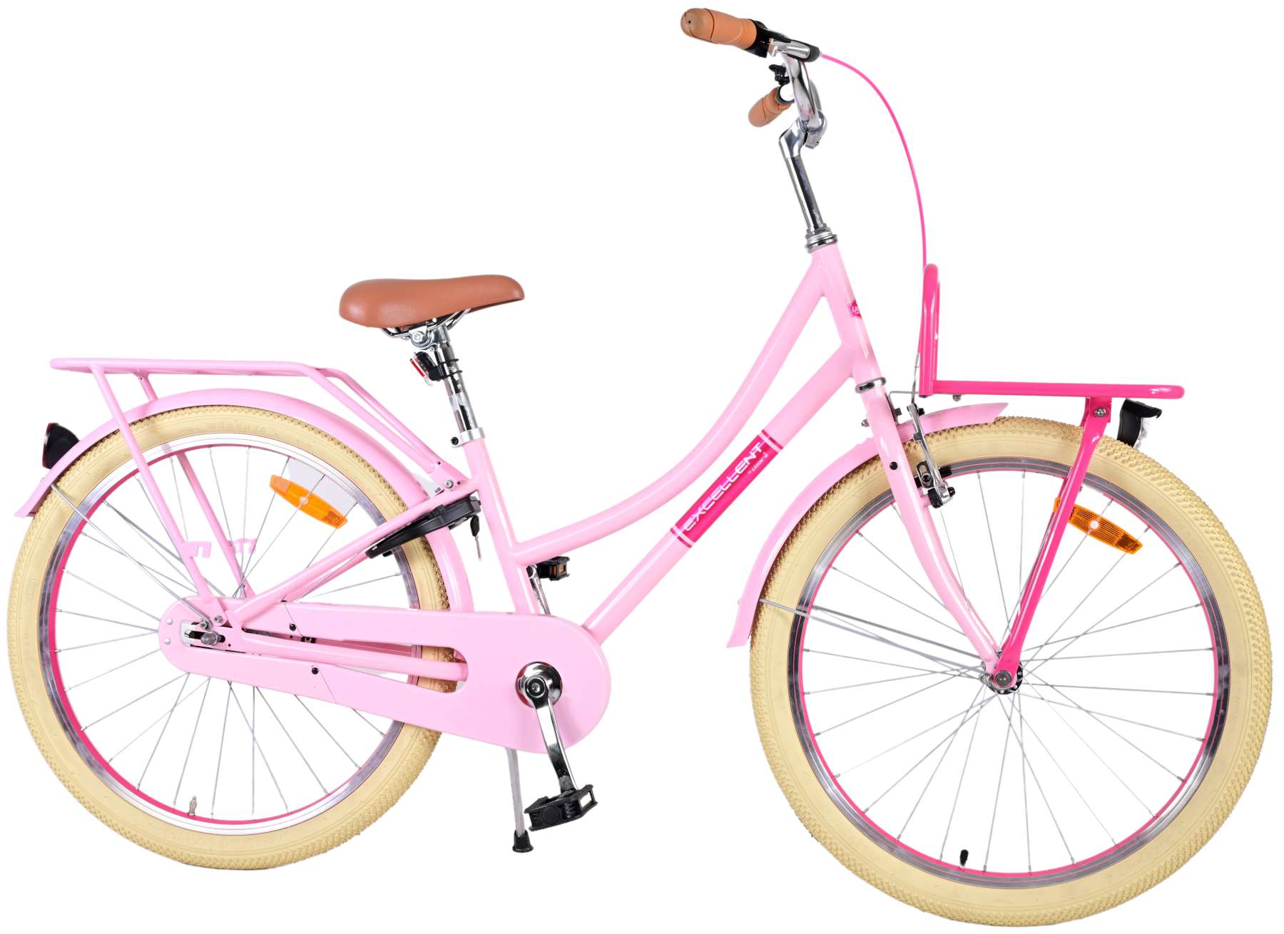 Volare Kinderfahrrad Excellent Fahrrad f&uuml;r M&auml;dchen 24 Zoll Kinderrad in Rosa - Bild 1