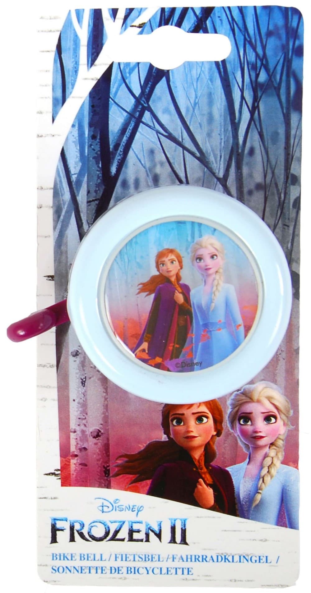 Volare Fahrradklingel Disney Frozen die Eisk&ouml;nigin f&uuml;r M&auml;dchen in Hell Blau - Bild 1