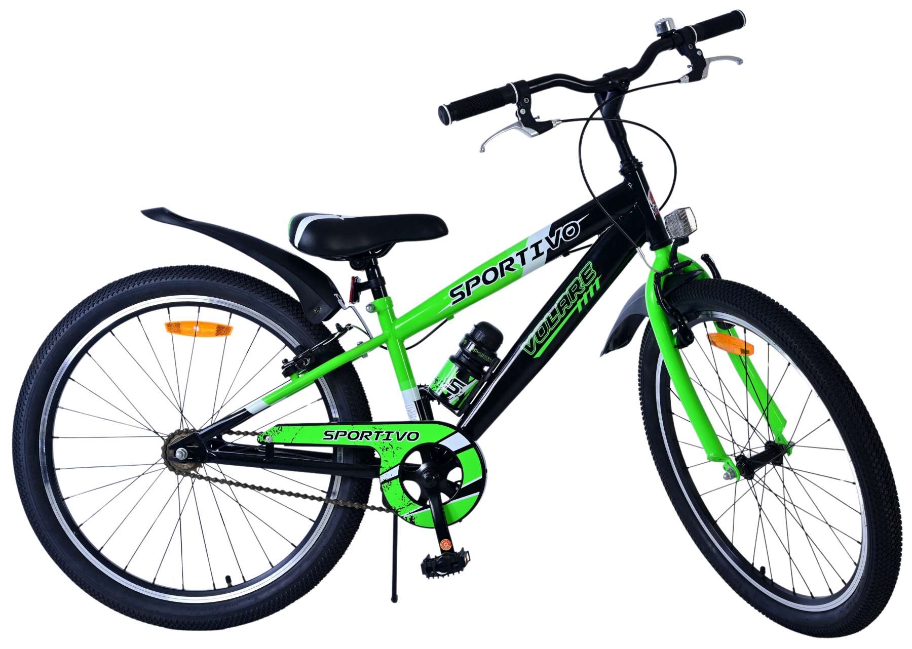 Volare Kinderfahrrad Sportivo Jungen 24 Zoll Kinderrad Gr&uuml;n Zwei Handbremsen - Bild 1