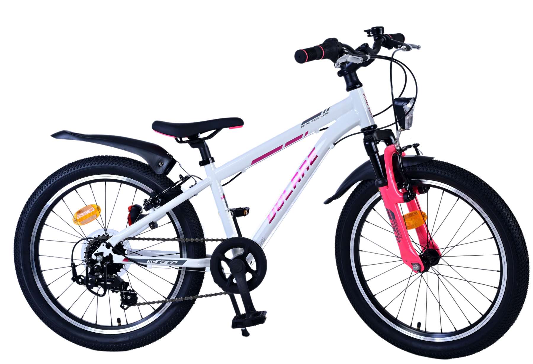 Volare Kinderfahrrad XC Race 20 Zoll Kinderrad in Wei&szlig; Pink Fahrrad - Bild 1